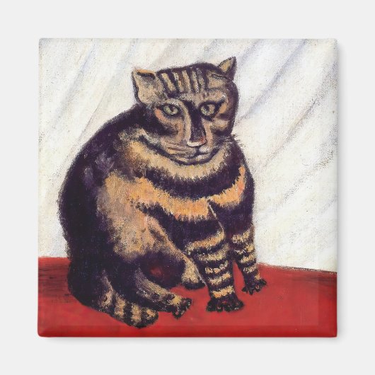 アンリ・ルソー - 虎模様の猫 マグネット (正面)