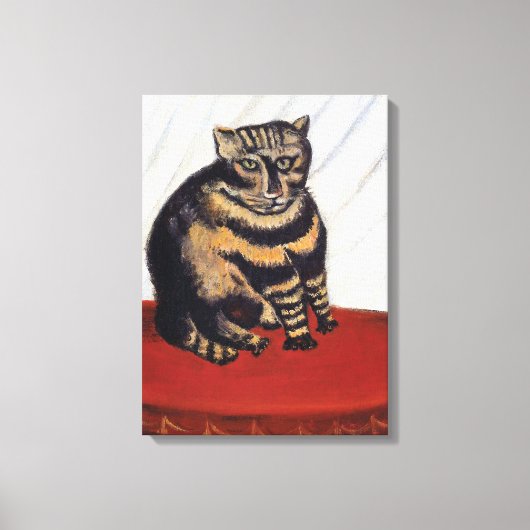 アンリ・ルソー - 虎猫 ( Le Chat Tigre ) キャンバスプリント (正面)