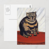 アンリ・ルソー - 虎猫 ( Le Chat Tigre ) ポストカード (正面/裏面)