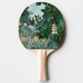 アンリ・ルソー - 赤道のジャングル 卓球ラケット (裏面)