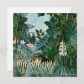 アンリ・ルソー - 赤道のジャングル 招待状 (正面/裏面)