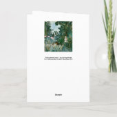 アンリ・ルソー – 赤道ジャングル カード (裏面)