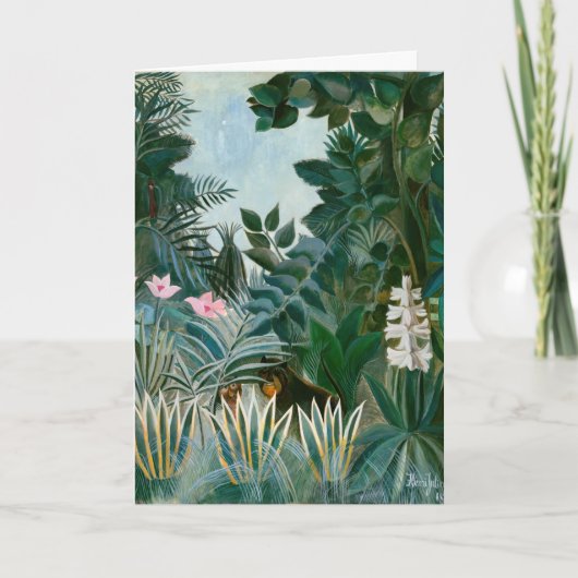 アンリ・ルソー – 赤道ジャングル カード (正面)