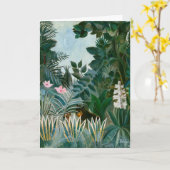 アンリ・ルソー – 赤道ジャングル カード (黄色い花)