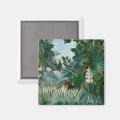 アンリ・ルソー – 赤道ジャングル マグネット (正面/裏面)