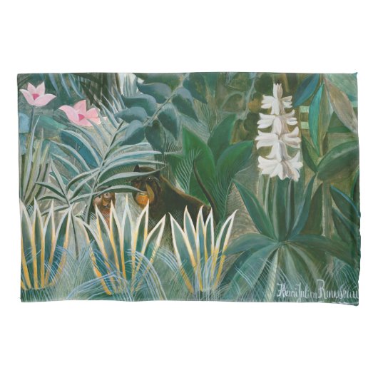 アンリ・ルソー – 赤道ジャングル 枕カバー (正面)