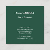 アンリ・ルソー – 赤道ジャングル – QRコード スクエア名刺 (裏面)