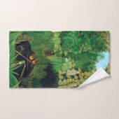 アンリ・ルソー - 陽気な道化師たち バスタオルセット (ハンドタオル)