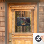 アンリ・ルソー - 飢えたライオン ウィンドウサイン (ホームデコレーション)