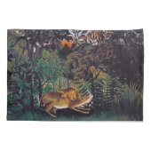 アンリ・ルソー - 飢えたライオン 枕カバー (裏面)