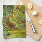 アンリ・ルソー – 驚いた! キッチンタオル (四つ折り)