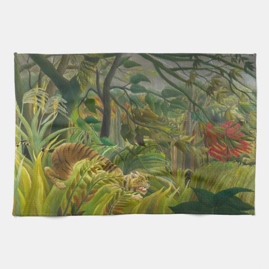 アンリ・ルソー – 驚いた! キッチンタオル (横)