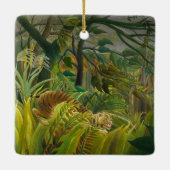 アンリ・ルソー – 驚いた！ セラミックオーナメント (裏面)