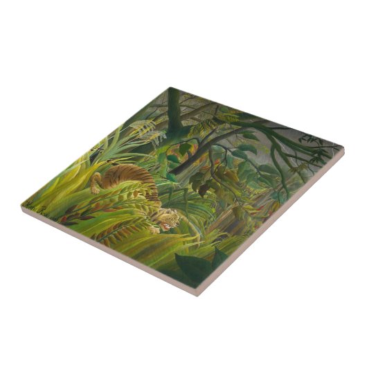 アンリ・ルソー – 驚いた！ タイル (側面)