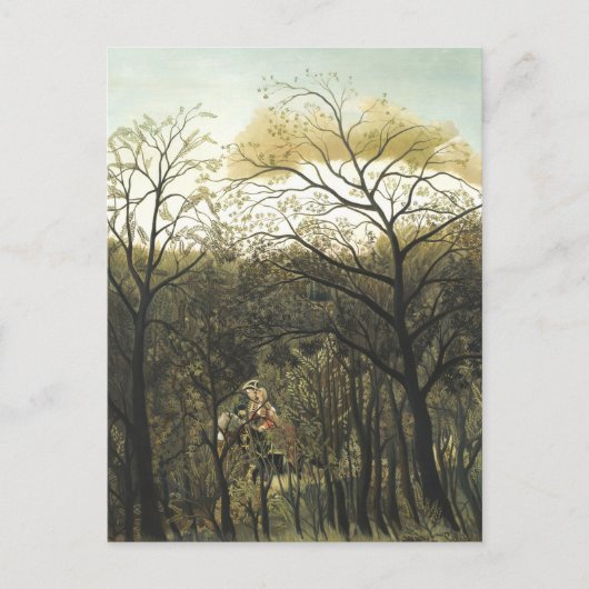 アンリ・ルーソーの森でランデブー ポストカード (正面)