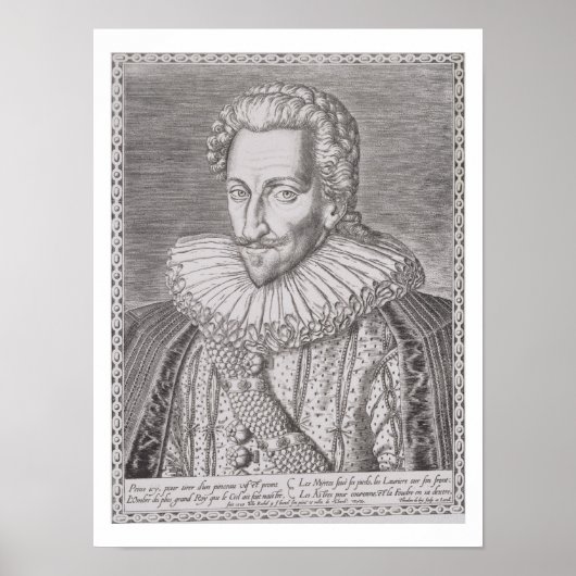 アンリIV (1553-1610)ナバラ王， 1589 (eng) ポスター (正面)