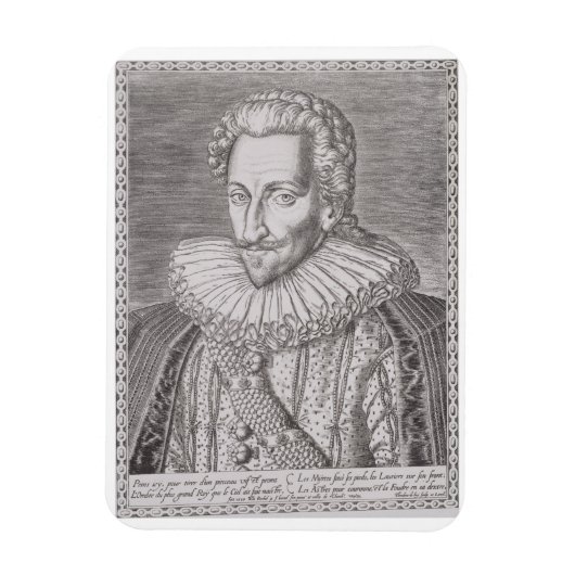 アンリIV (1553-1610)ナバラ王， 1589 (eng) マグネット (縦)