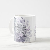 アンンブロンテ引用文私の魂が目覚めたフローラ コーヒーマグカップ (正面左)