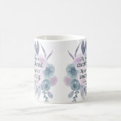 アンンブロンテ引用文私の魂が目覚めたフローラ コーヒーマグカップ (中央)