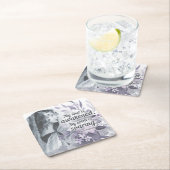 アンンブロンテ引用文私の魂が目覚めたフローラ スクエアペーパーコースター (インサイチュ)