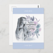 アンンブロンテ引用文私の魂が目覚めたフローラ ポストカード (正面/裏面)