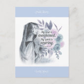 アンンブロンテ引用文私の魂が目覚めたフローラ ポストカード (正面)