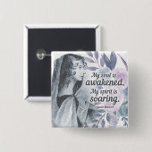 アンンブロンテ引用文私の魂が目覚めたフローラ 缶バッジ (正面&裏面)