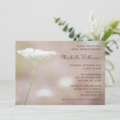 アンヴィンテージの女王のレースのブライダルシャワー 招待状 (スタンド正面)