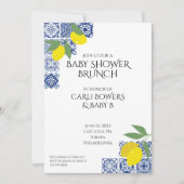 アン地中海のドレモンズベビーシャワー招待状 招待状 (正面)