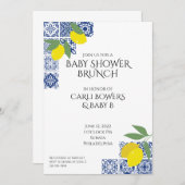 アン地中海のドレモンズベビーシャワー招待状 招待状 (正面/裏面)