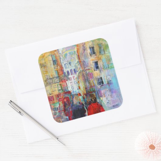 アン夕べウォークtoサクレクール スクエアシール (封筒)