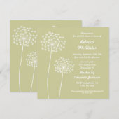 アン女王のブライズシャワー招待状 招待状 (正面/裏面)