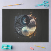 アン抽象芸術インヤンシリーズデザイン8 薄葉紙 (クラフト)