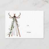 アン素朴トラー |シャワー招待状挿入 エンクロージャーカード (裏面)