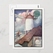 アン・アンダーソンによるドルドレヒトの夜景 ポストカード (正面/裏面)