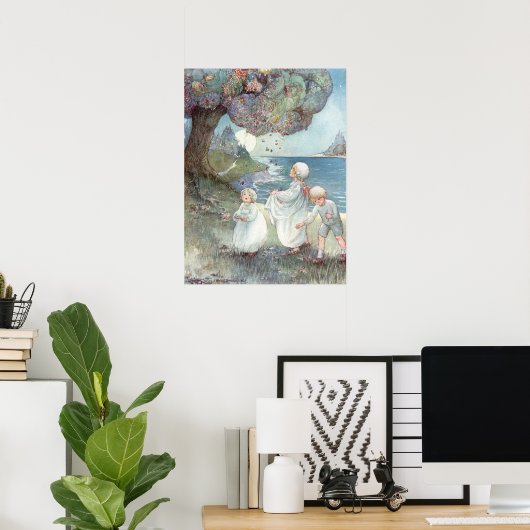 アン・アンダーソンによる砂糖梅の木 ポスター (ホームオフィス)