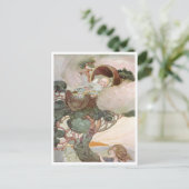 アン・アンダーソン 樹上の赤ちゃん時代 ヴィンテージ ポストカード (スタンド正面)