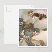 アン・アンダーソン 樹上の赤ちゃん時代 ヴィンテージ ポストカード (正面/裏面)