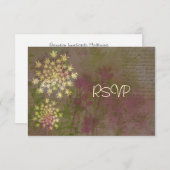 アン・オブ・グレート・ブリテンのレース レセプション 返信依頼 招待状 (正面/裏面)