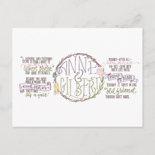 アン&ギルバート ポストカード (正面)