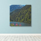 アン・ザ・ロード・トゥ・セワード・アラスカ – ファインアートプリント キャンバスプリント (インサイチュ (ウッドフロア))