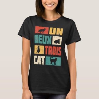 アン ドゥ トワ 猫 かわいい レトロ ヴィンテージ ネコ 1 Tシャツ