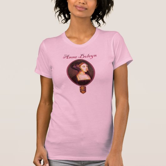 アン・ブーリン-女性のワイシャツ Tシャツ (正面)