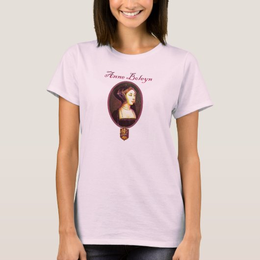 アン・ブーリン-女性のワイシャツ Tシャツ (正面)