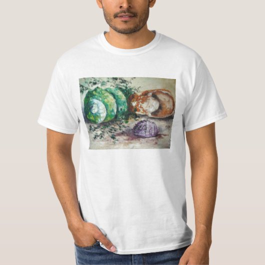 アン・ヘイズ絵を描の貝殻 Tシャツ (正面)