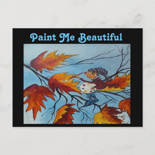 アン・ヘイズ絵画のピクシー絵画ズ ポストカード (正面)