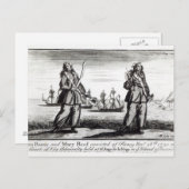 アン・ボニーとメアリー ポストカード (正面/裏面)