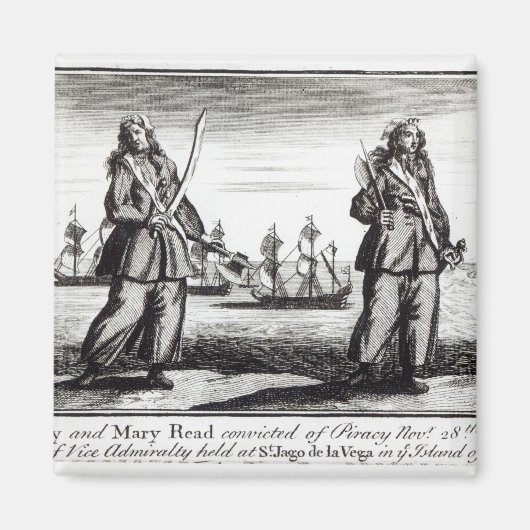 アン・ボニーとメアリー マグネット (正面)