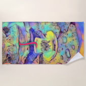 アン・マリー・トッド🐸お茶🫖 ビーチタオル (正面)