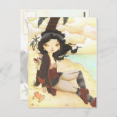 アン – 妖精の海賊ファンタジーのポストカード ポストカード (正面/裏面)